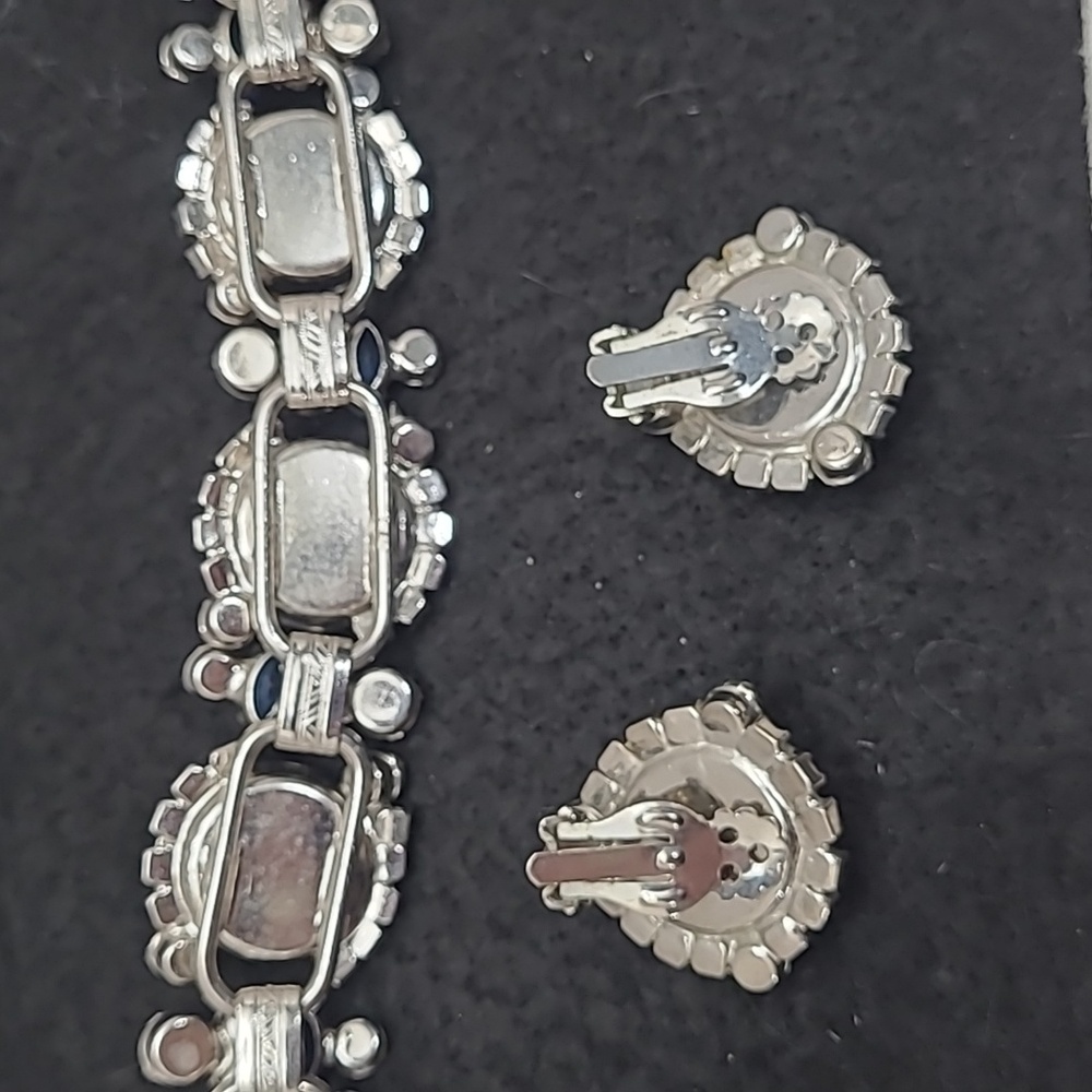 Juliana D&E Blue Green Rivaloi Margarita Rhinestone Set - Picture 8 of 15